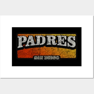 San Diego (padres) design Text Posters and Art